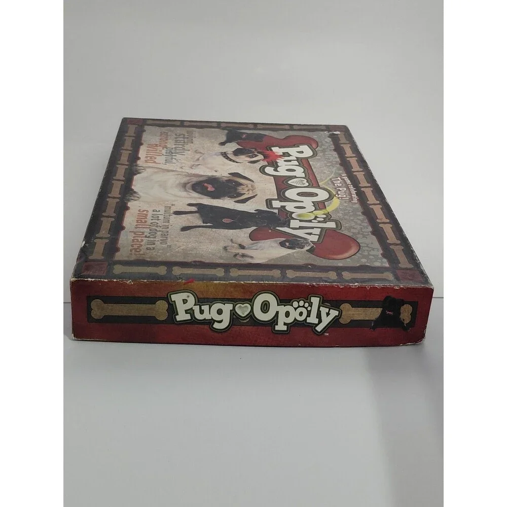 Pugopoly Monopoly Pug Dog Board Game Late for the Sky Complete